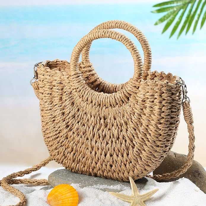 Half-Round Rattan Travel Bags-LOFA-Lofa for Arcade