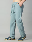 Aqua Blue Lightweight Comfort fit Smart Pant