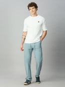 Aqua Blue Lightweight Comfort fit Smart Pant