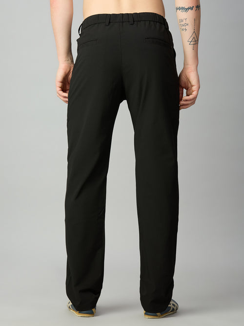 Black Lightweight Comfort fit Smart Pant
