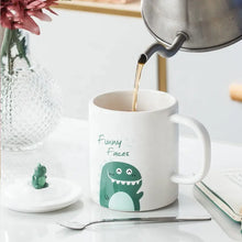 Load image into Gallery viewer, Ceramic Coffee &amp; Tea Mug with Lid &amp; Spoon LOFA-Love for Arcade
