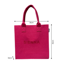 Load image into Gallery viewer, Eco-friendly Felt Tote Bag | Sienna Bright Pink
