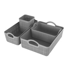 Load image into Gallery viewer, Multipurpose Storage Basket Set with Pen Holder (Set of 4)

