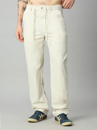 Beige Lightweight Comfort fit Smart Pant