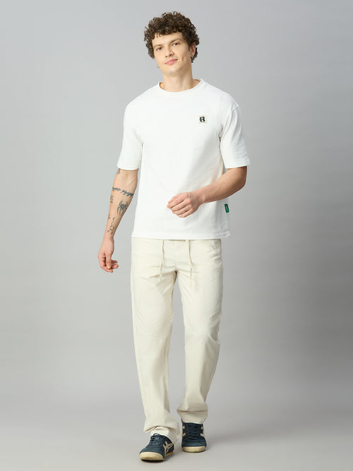 Beige Lightweight Comfort fit Smart Pant