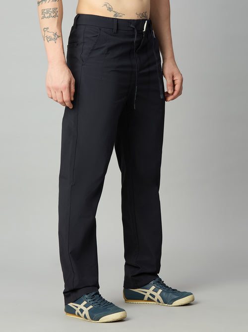Deep Blue Lightweight Comfort fit Smart Pant