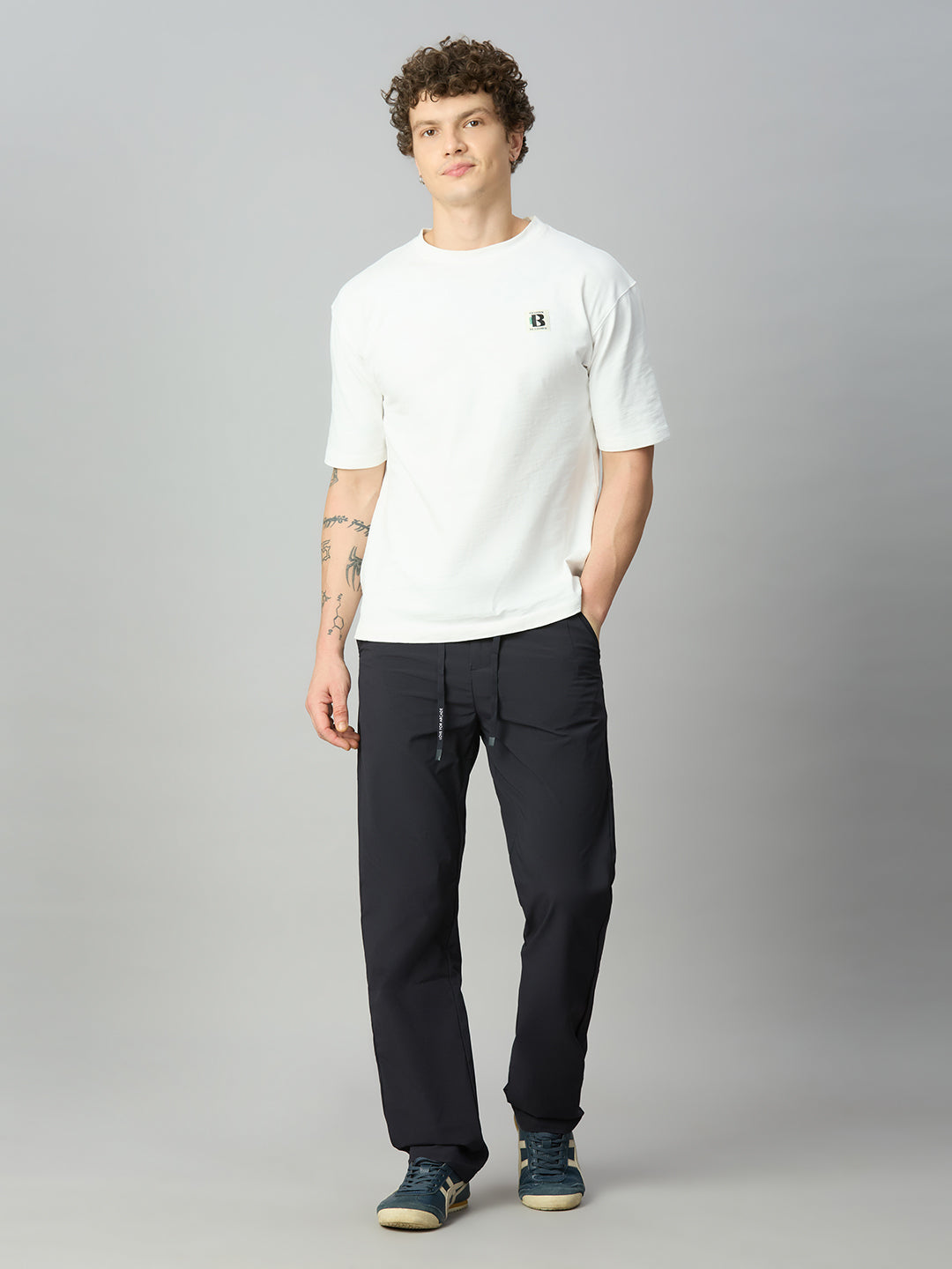 Deep Blue Lightweight Comfort fit Smart Pant
