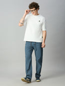 Ice Blue Lightweight Comfort fit Smart Pant