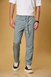 Comfort Fit Aqua Blue Trousers