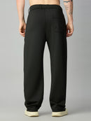 Men's relaxed fit Tencel stretch pants – back view