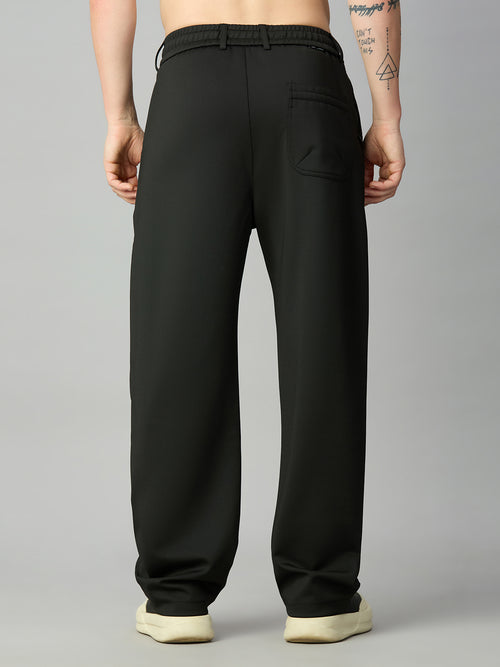 Men's relaxed fit Tencel stretch pants – back view