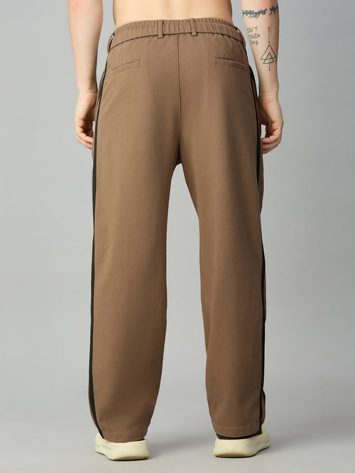 Men's cotton-Tencel baggy smart pants – back view