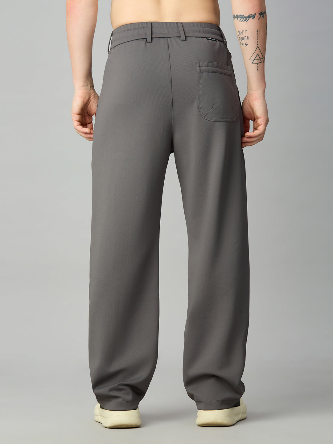 Men's relaxed fit Tencel stretch pants – back view