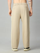 Men's cotton-Tencel baggy smart pants – back view