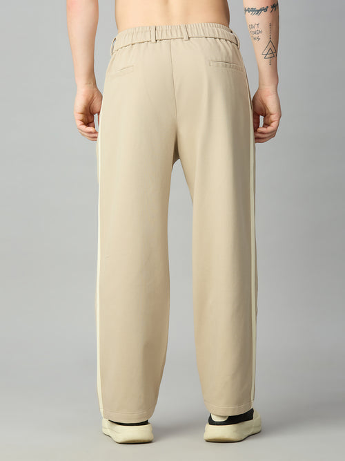 Men's cotton-Tencel baggy smart pants – back view