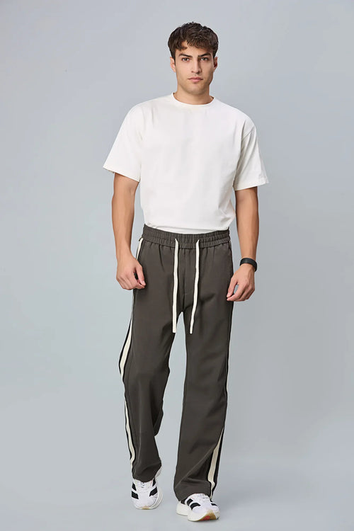 LOFA grey Baggy Fit Active Pants – Perfect for Outdoor & Everyday Wear