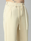 Close-up of premium textured Tencel-Spandex fabric with soft stretch finish