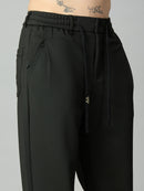 Close-up of premium textured Tencel-Spandex fabric with soft stretch finish