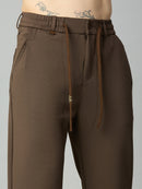 Close-up of premium textured Tencel-Spandex fabric with soft stretch finish
