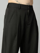 Close-up of tailored front pleat detailing