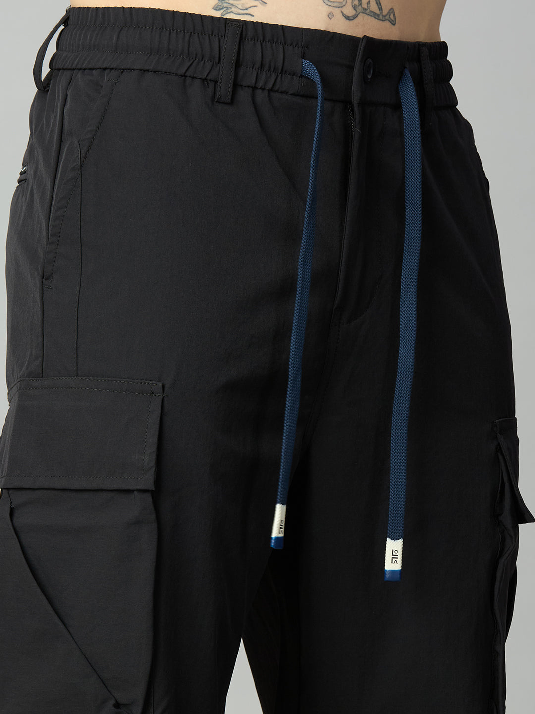 Navy Blue Baggy Cargo Pant