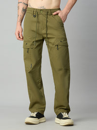 Comfort Fit Army Green  Cargo Pants