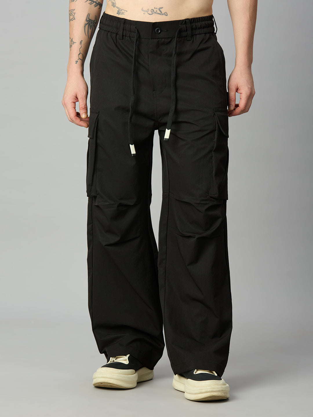 Black Baggy Cargo Pant