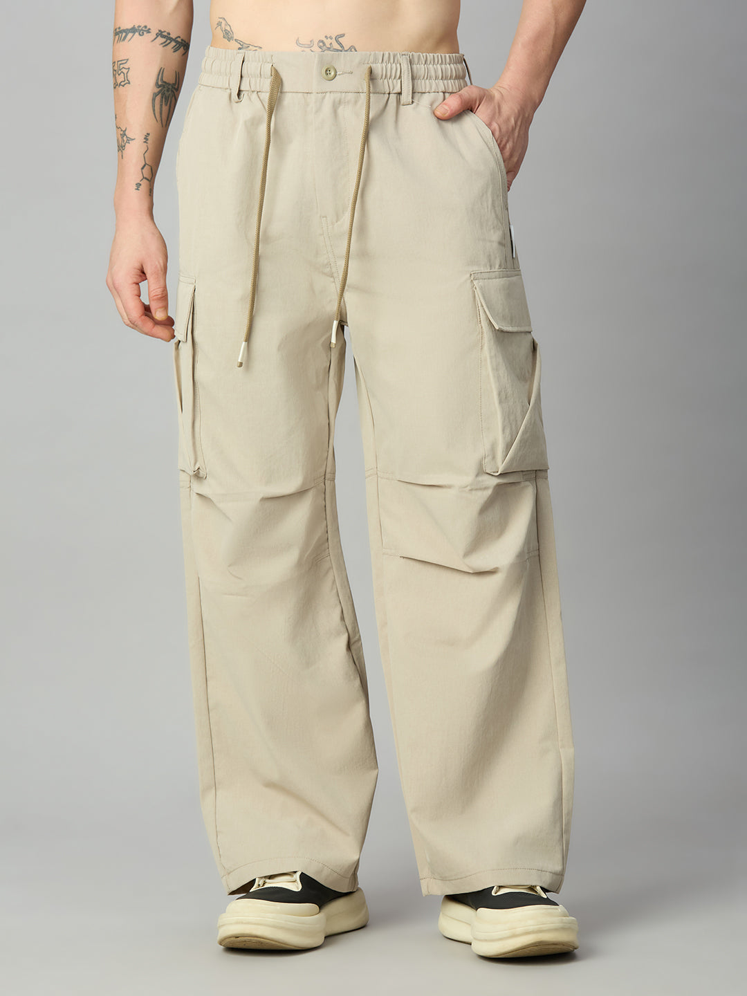 Khaki Baggy Cargo Pant