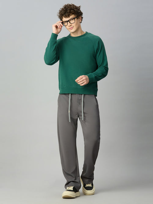 Model wearing Lofa™ relaxed fit Tencel stretch pants styled for everyday comfort and modern casual wear