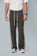 LOFA Men’s grey Baggy Fit Active Pants Front View – Stretchable Cotton Tencel Blend