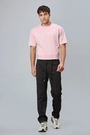 LOFA Men’s black Comfort Fit Polyester Activewear Trousers Styled Full Outfit