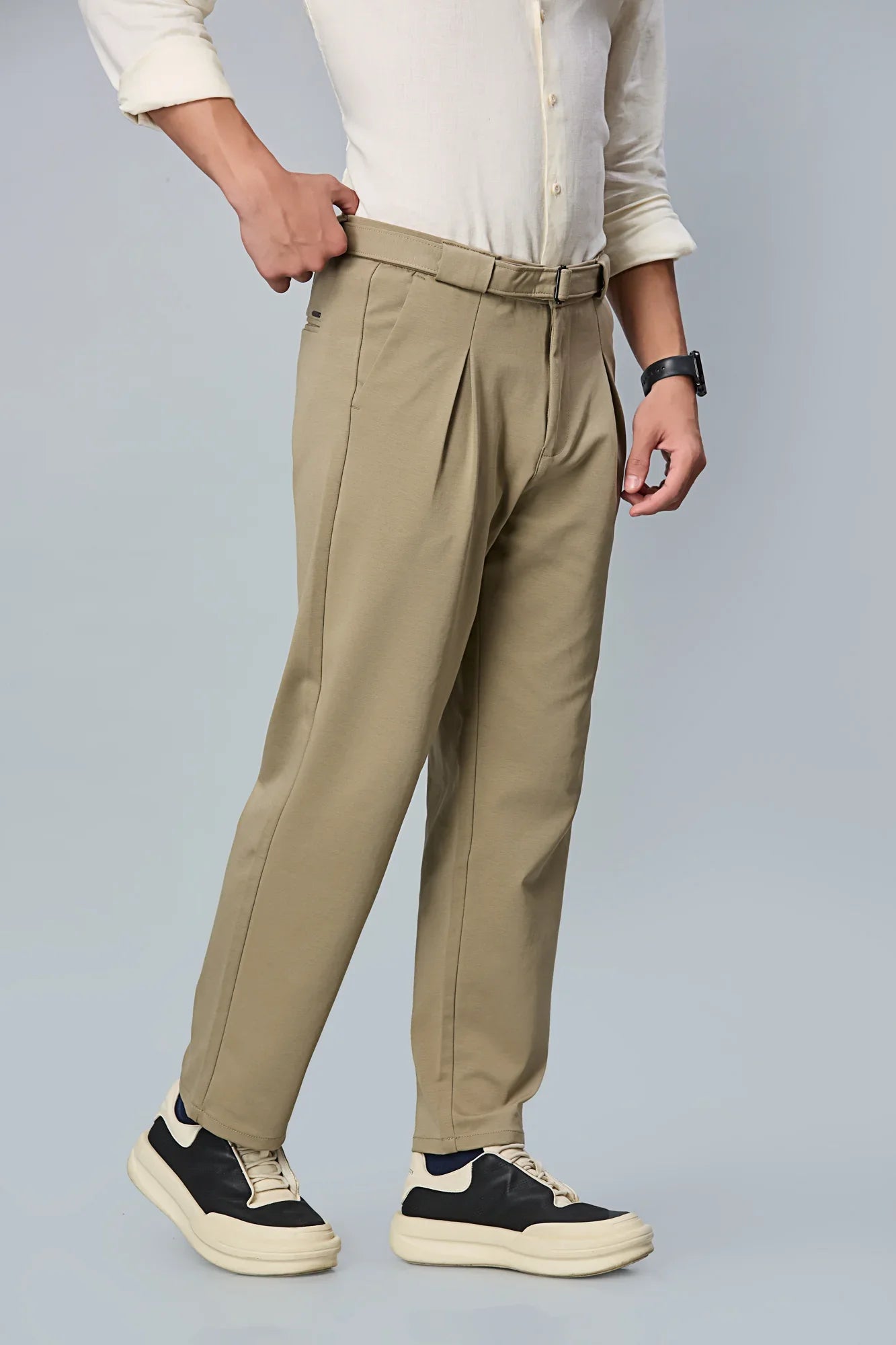 side view of Korean pants 