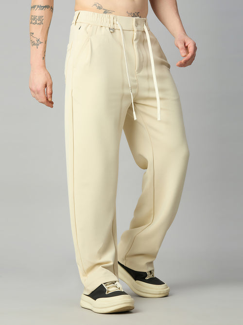 Men's relaxed fit Tencel stretch pants – left side profile