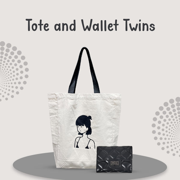 Tote and Wallet Twins